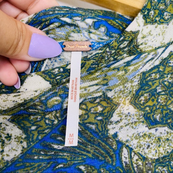 ✔️SOLD NWOT Free People Annabelle Printed Tunic - Picture 5 of 11